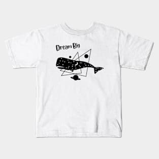 Dream Big Celestial Sperm Whale Kids T-Shirt